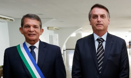 Joaquim Silva e Luna e o presidente da República Jair Bolsonaro