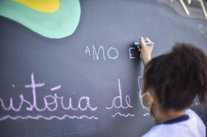 Aula durante a pandemia