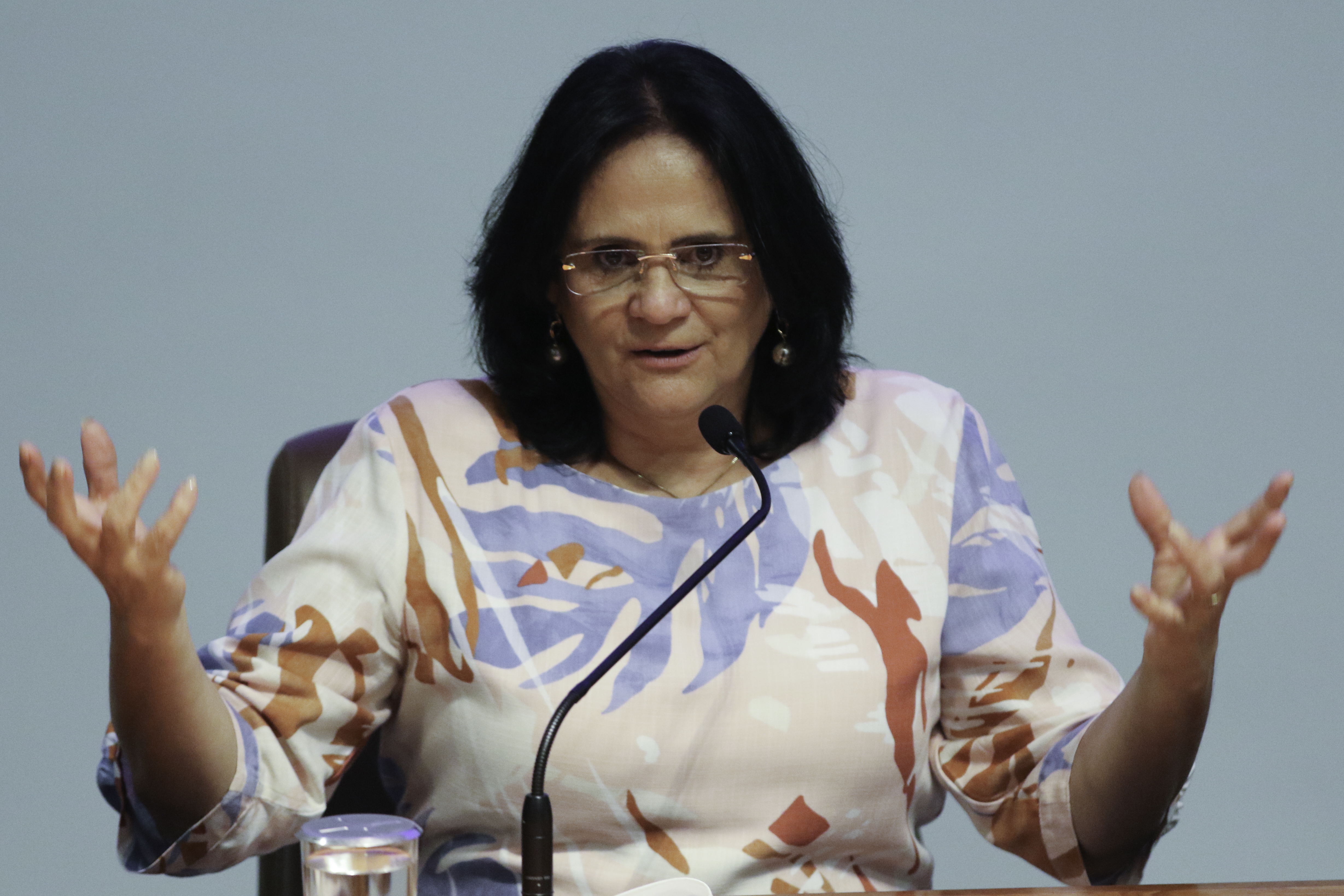 A ministra da Mulher, da Família e dos Direitos Humanos, Damares Alves