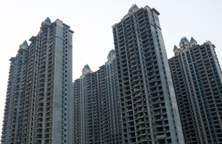 Complexo imobiliário inacabado da chinesa Evergrande