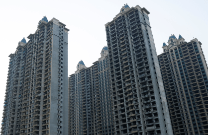 Complexo imobiliário inacabado da chinesa Evergrande