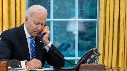 Presidente dos EUA Joe Biden no Salão Oval, Casa Branca