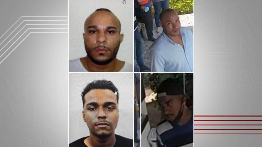 Sequestradores seriam Marcos Antônio da Silva (nas imagens superiores) e Khawan Eduardo Costa Silva / Reprodução / Reprodução