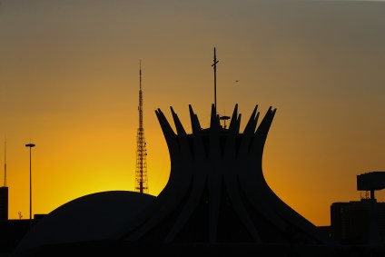 Pôr do sol em Brasília