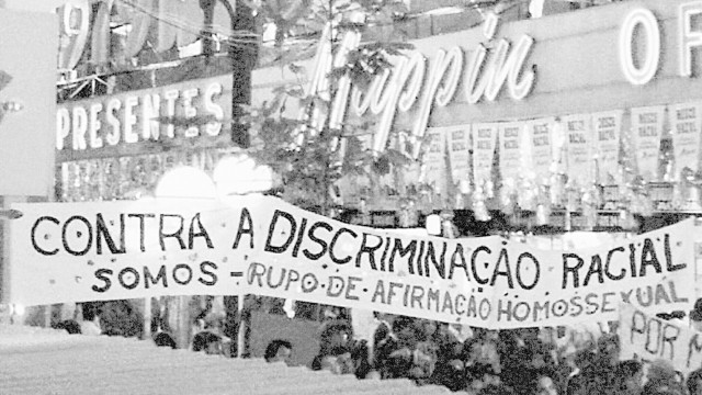 Cena de protesto LGBT usada no livro de Renan Quinalha / Divulgação