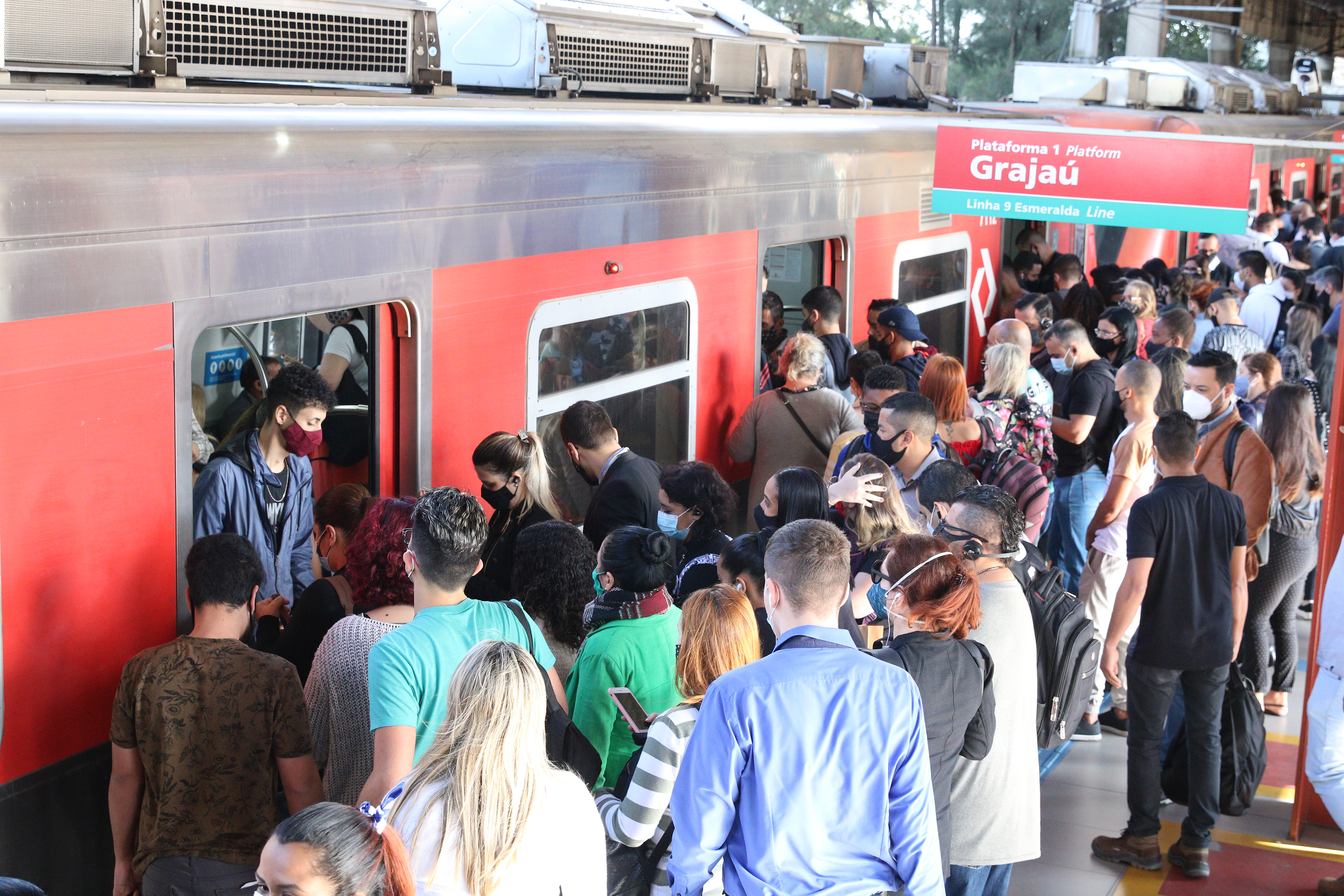 Trem da CPTM em São Paulo
