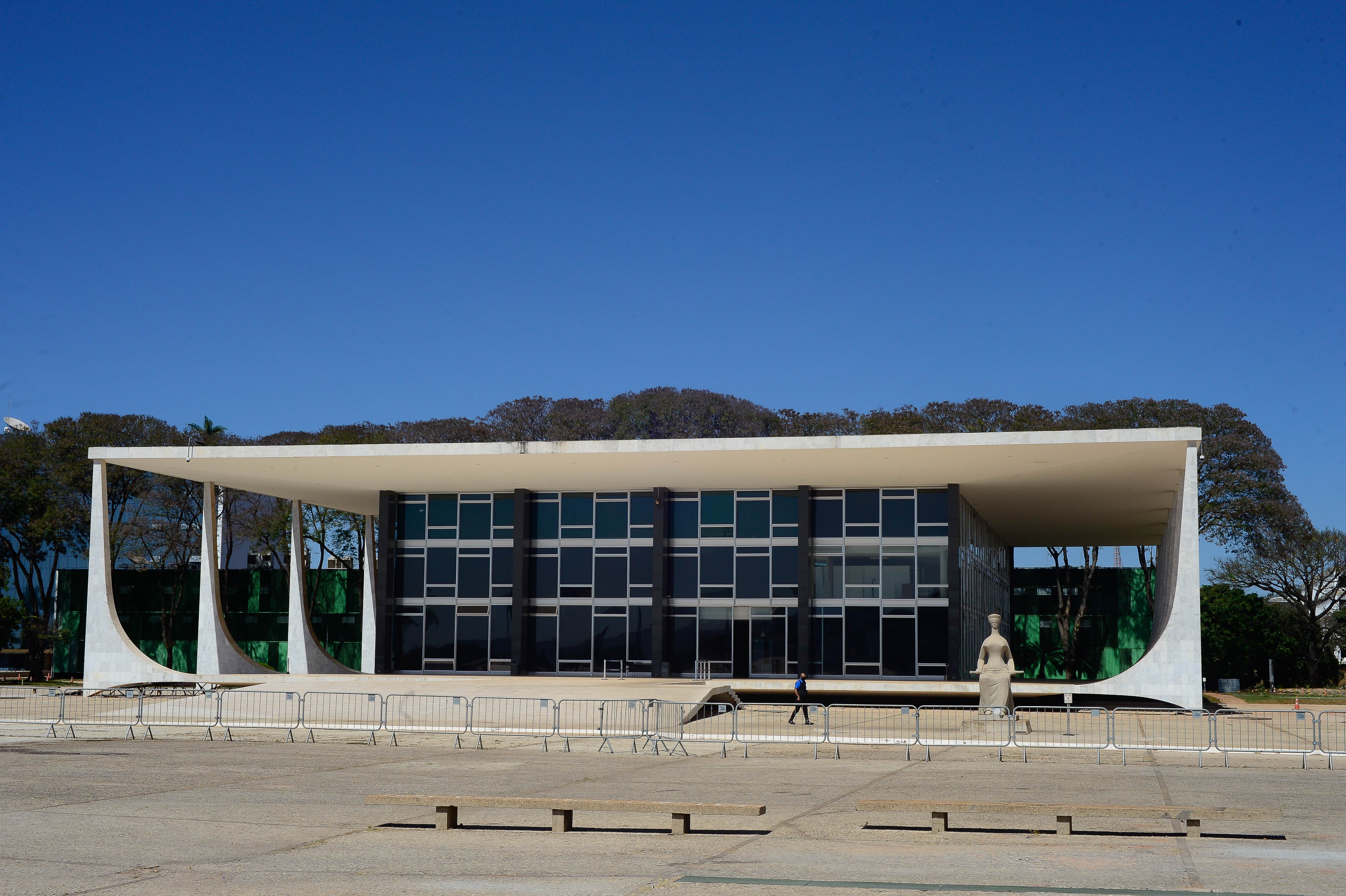 Fachada do edifício sede do Supremo Tribunal Federal - STF