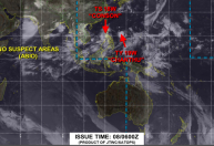 Tufão Chanthu se dirige à Taiwan e ao sul da China com ventos de até 233 km/h