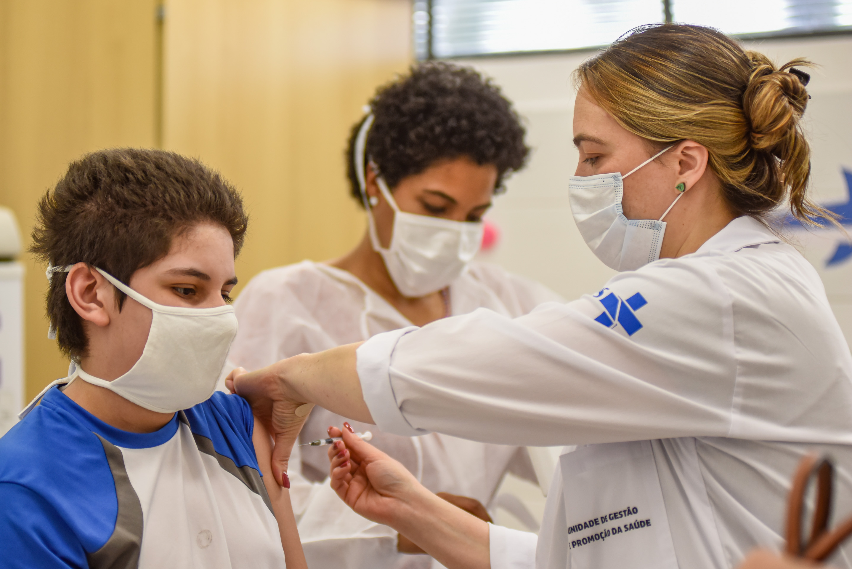 Vacinação de adolescentes contra a Covid-19 em Jundiaí