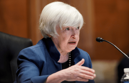 A secretária do Tesouro dos EUA, Janet Yellen
