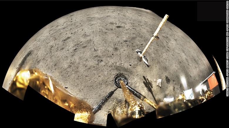 Imagem da Chang'e-5 mostra a superfície lunar