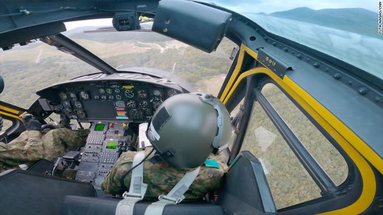 A Segunda Divisão GSDF, de Asahikawa, voou até Hijudai para participar dos testes / Foto: Futa Magao/CNN