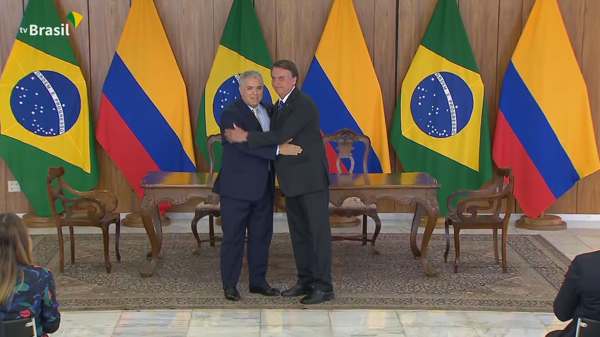O presidente da Colômbia, Iván Duque, se reuniu com Jair Bolsonaro, no Palácio do Planalto / Reprodução/CNN Brasil (19.out.2021)