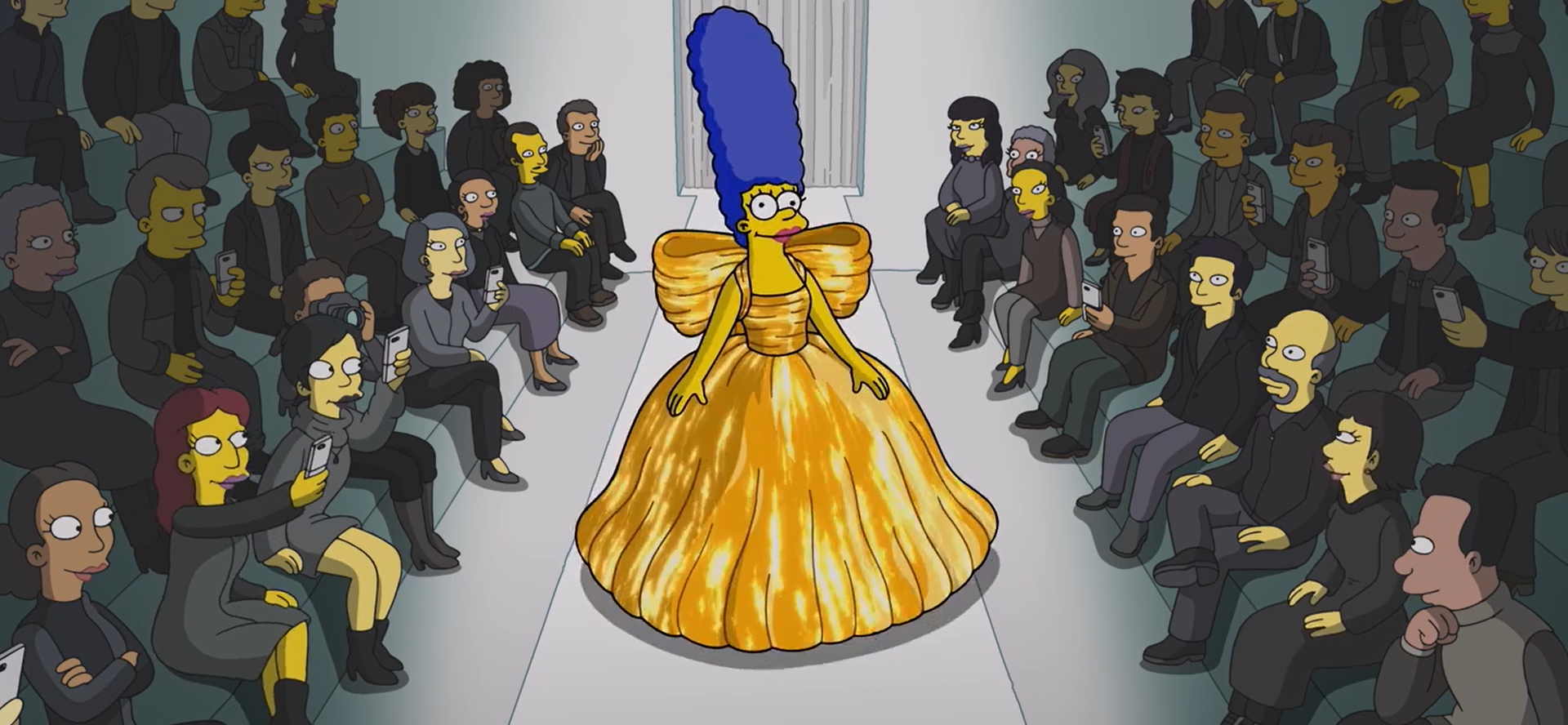 Marge realiza sonho de usar um vestido Balenciaga após mal-entendido com seu presente de aniversário/ Balenciaga/Youtube