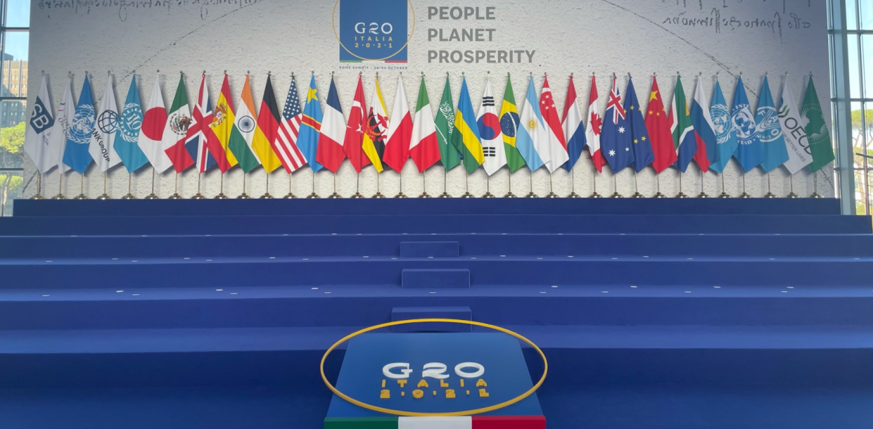 Bandeiras dos países participantes do G20