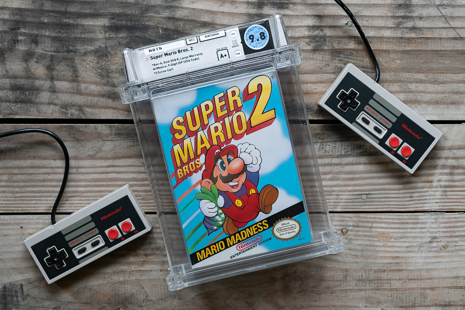 Cartucho de Super Mario Bros. 2 vendido por US$ 88,5 mil estava na embalagem original ainda lacrada