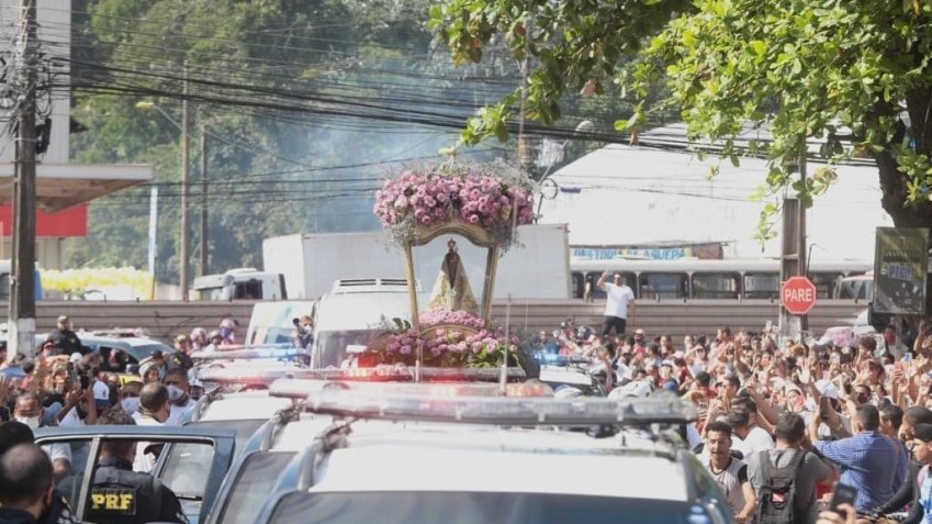 Translado da Imagem Peregrina de Nossa Senhora de Nazaré realizado na última sexta-feira (8) / Salim Wariss / Basílica Santuário