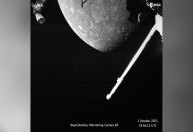 Missão conjunta euro-japonesa faz primeiro sobrevoo e fotografa Mercúrio