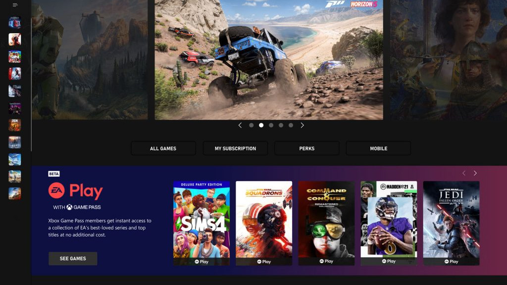 Interface para games no Windows 11 / Windows