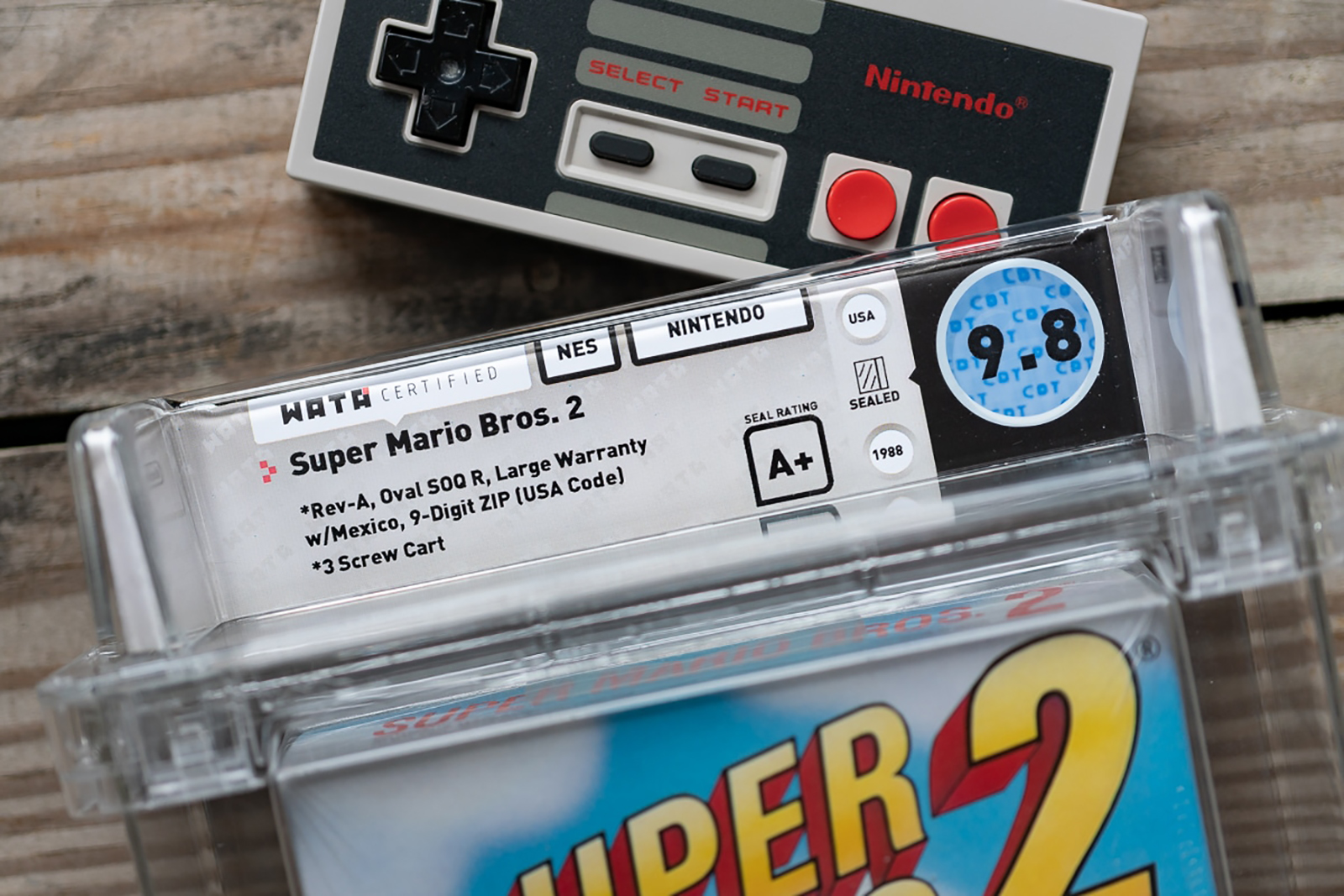 Jogos do Super Mario, série lançada em 1985, têm alcançado preços recordes em leilões nos últimos dois anos / Harritt Group
