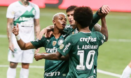 Danilo comemora gol do Palmeiras em partida entre Palmeiras e Juventude válida pelo Campeonato Brasileiro neste domingo (03) no Allianz Parque em São Paulo