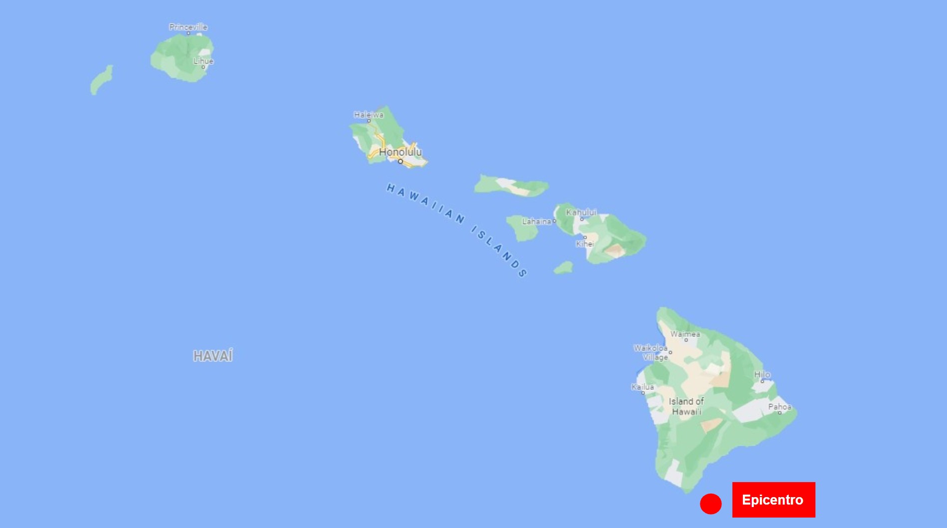 Havaí Terremoto
