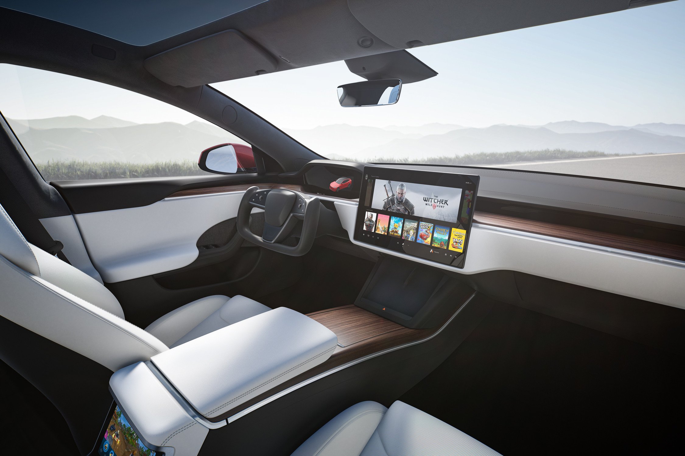 Tesla Model S Plaid volante
