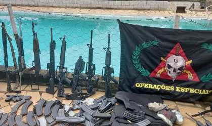 Armas apreendidas em operação contra "Novo Cangaço"