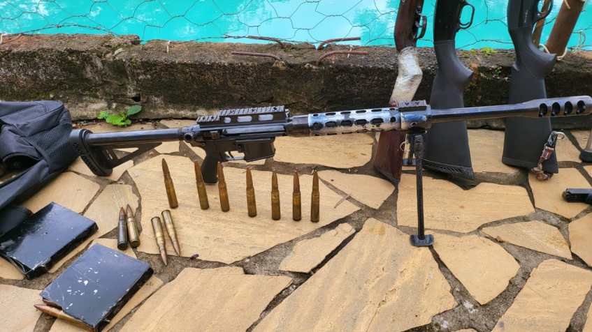 Armas apreendidas em operação contra "Novo Cangaço" / PMMG / Divulgação