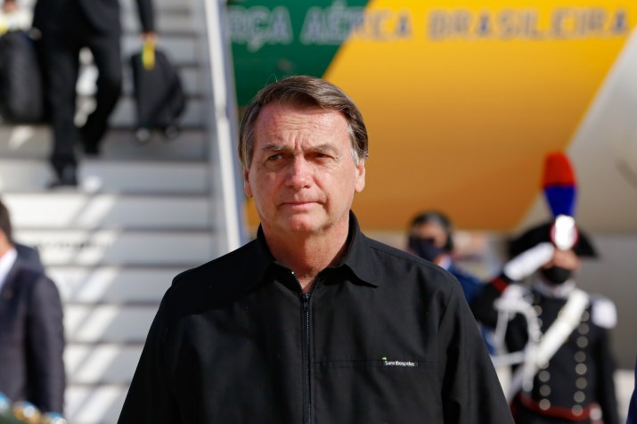 Jair Bolsonaro chega a Roma para participar do G20 / José Dias/PR