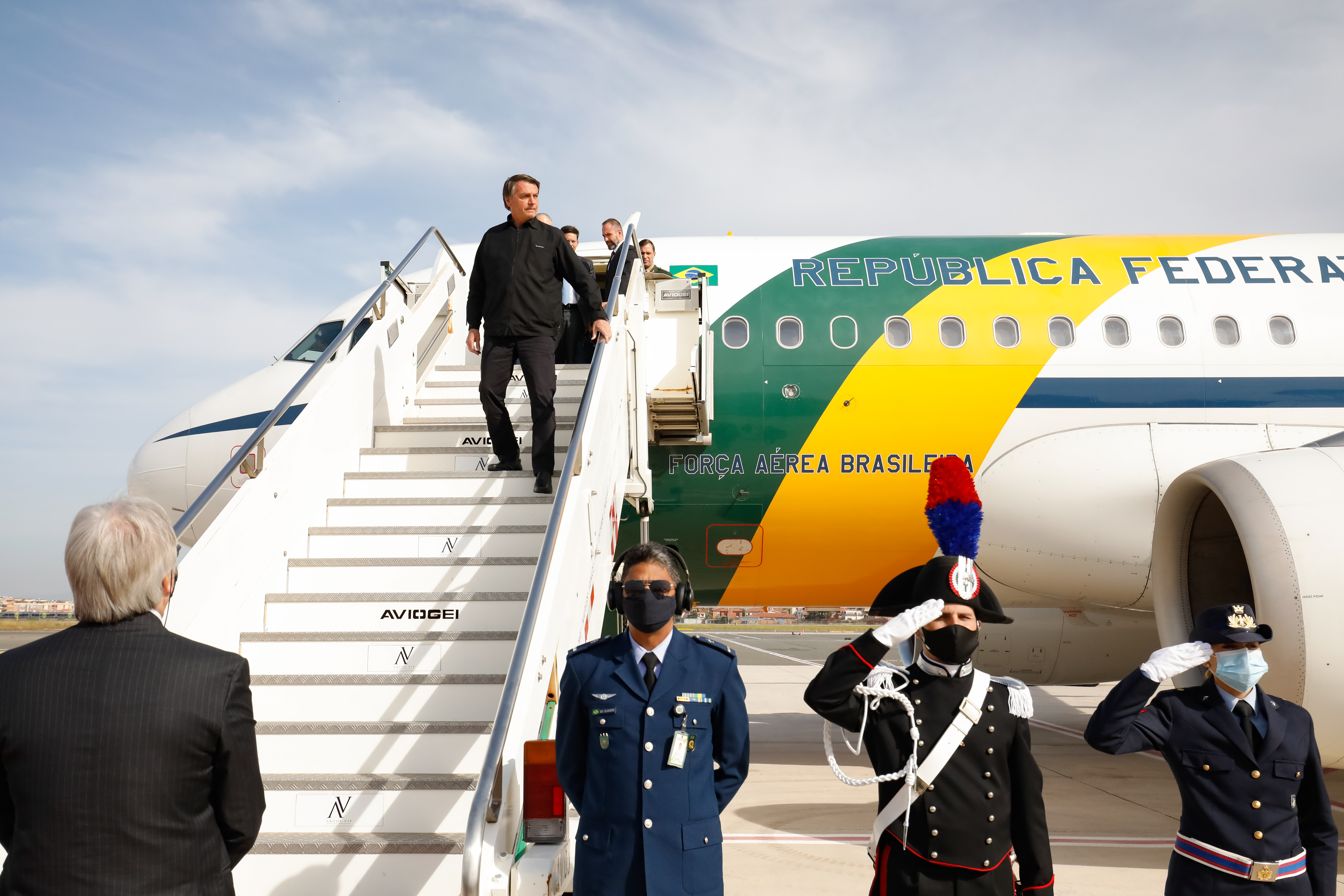 Jair Bolsonaro, presidente da República, em Roma, na Itália