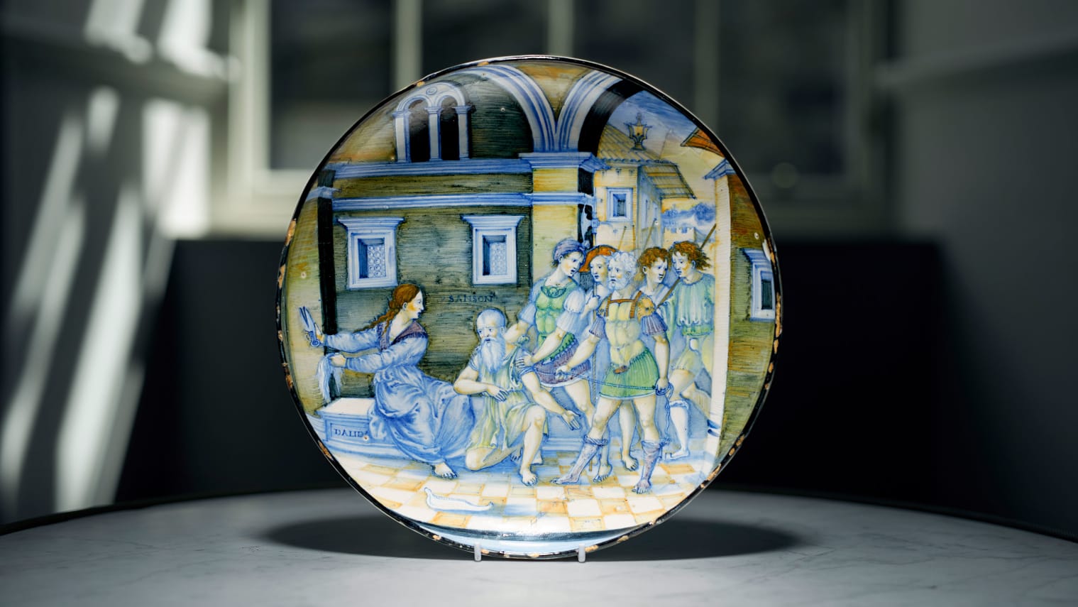 Prato maiólica Nicola Urbino