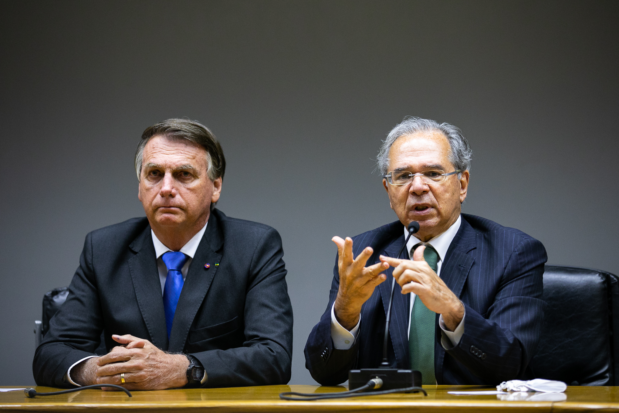 Paulo Guedes e Jair Bolsonaro