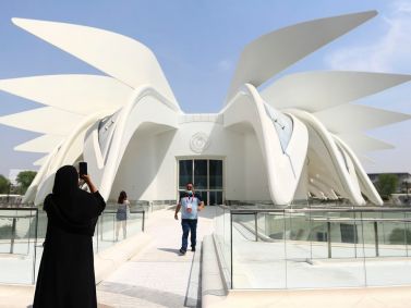 O pavilhão dos Emirados Árabes Unidos, na Expo Dubai 2020