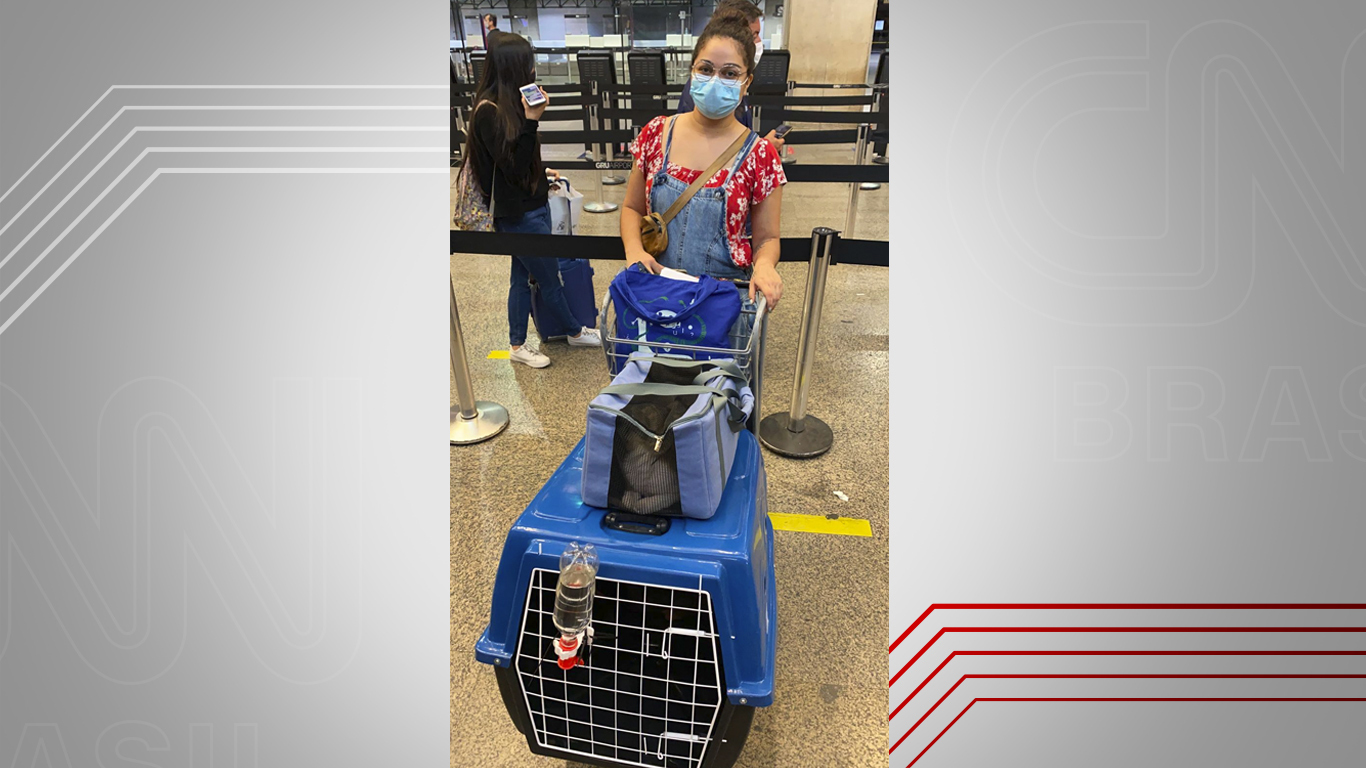 Jessica Mota viajou de São Paulo a Belém com animais de estimação / Arquivo Pessoal/ Jessica Mota