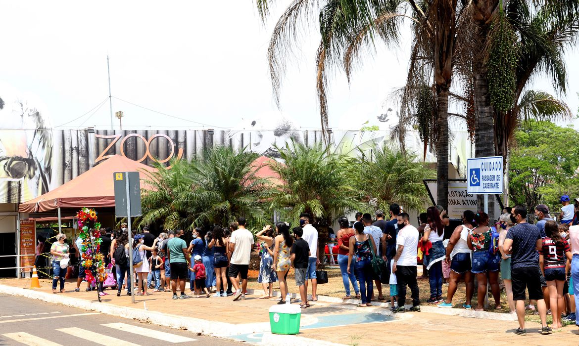Movimentação no Feriadão do dia das Crianças, no Zoológico