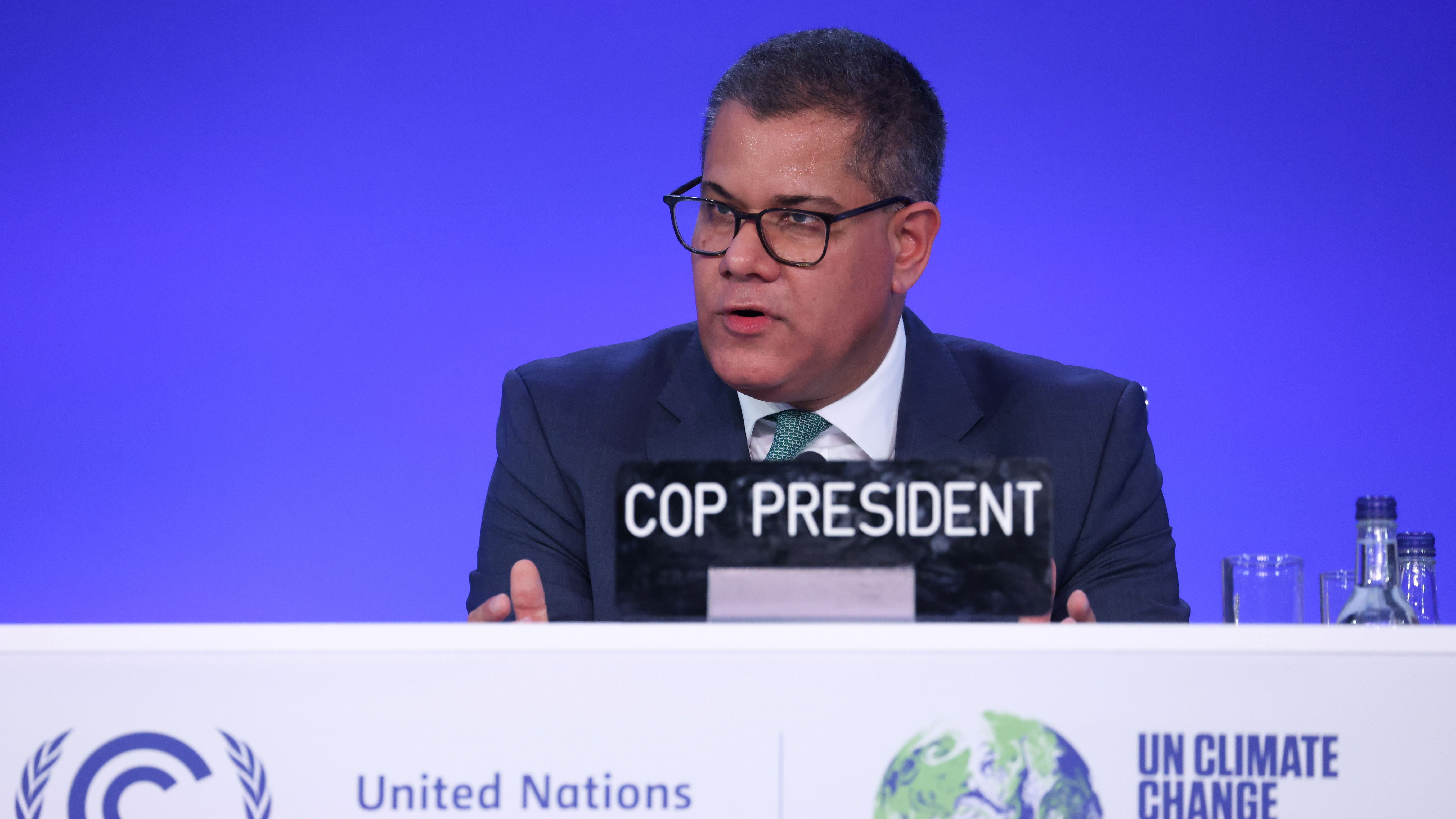 Presidente da COP26, Alok Sharma