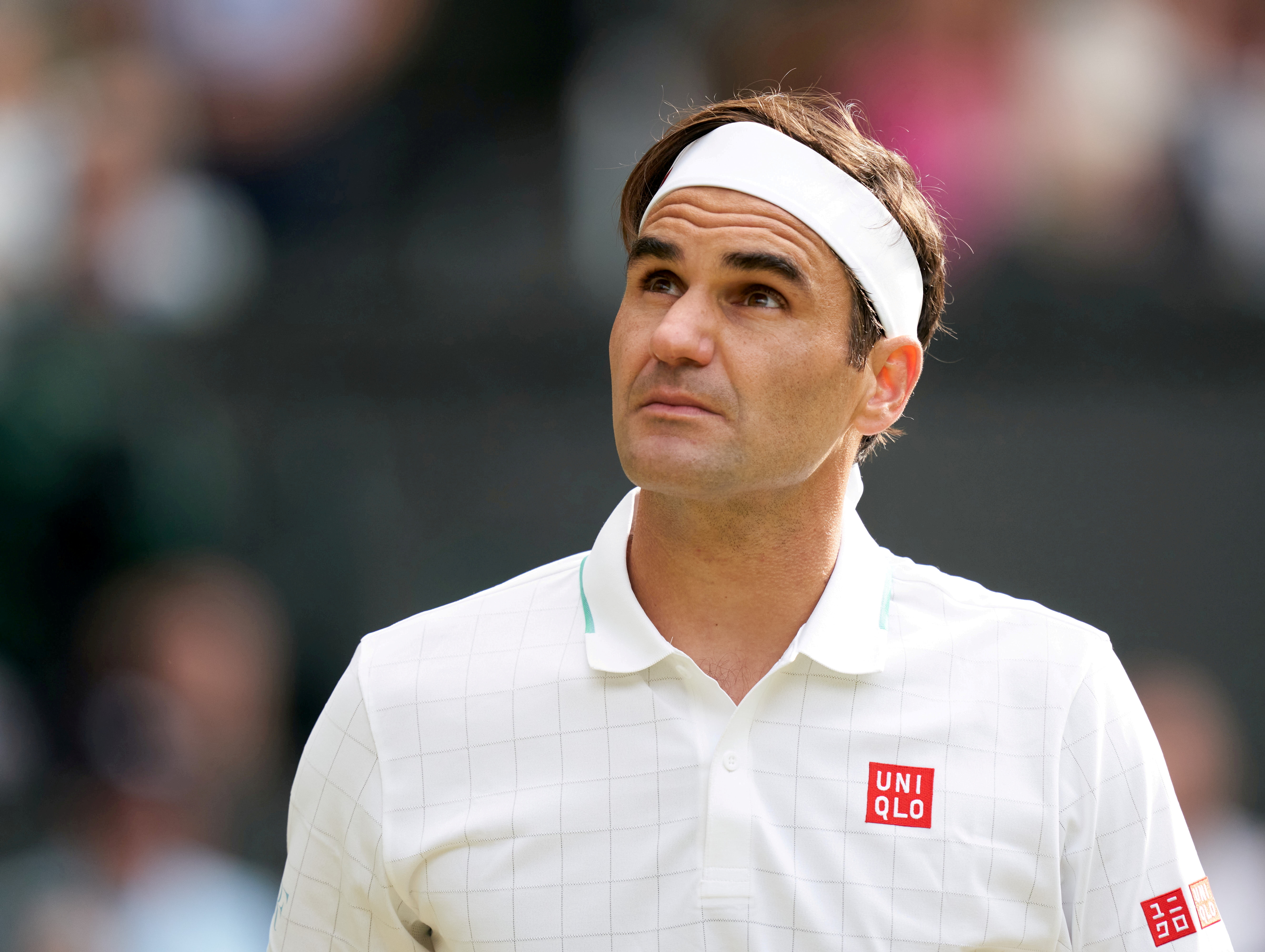 Roger Federer durante partida