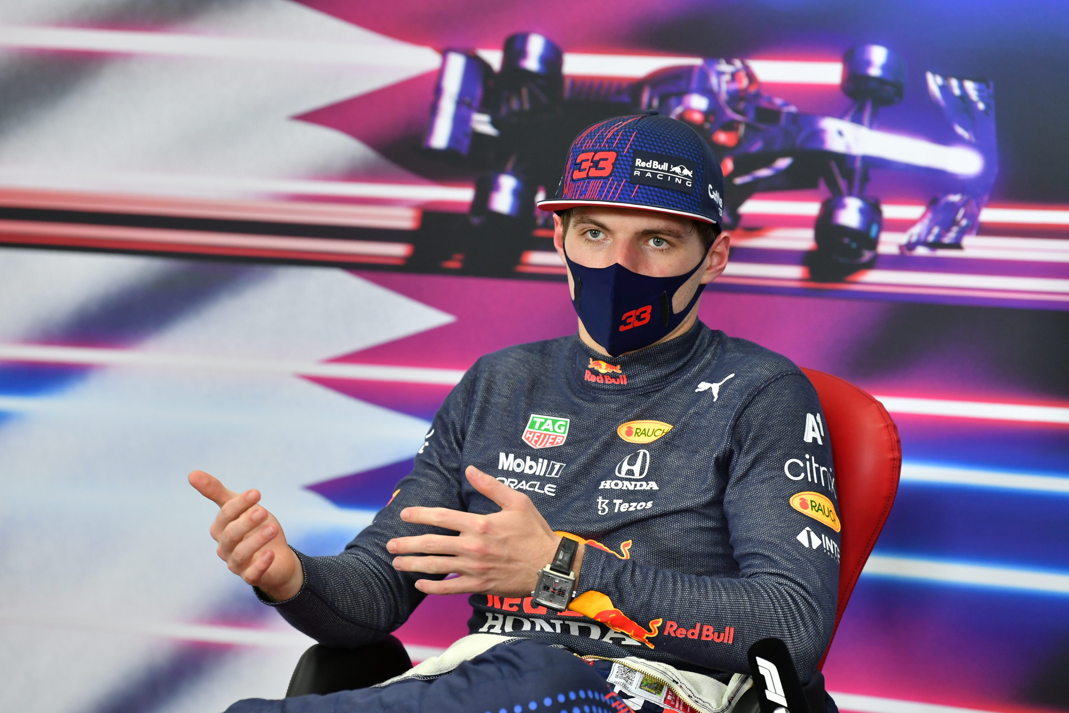 Max Verstappen durante entrevista coletiva após Grande Prêmio do Catar de Fórmula 1