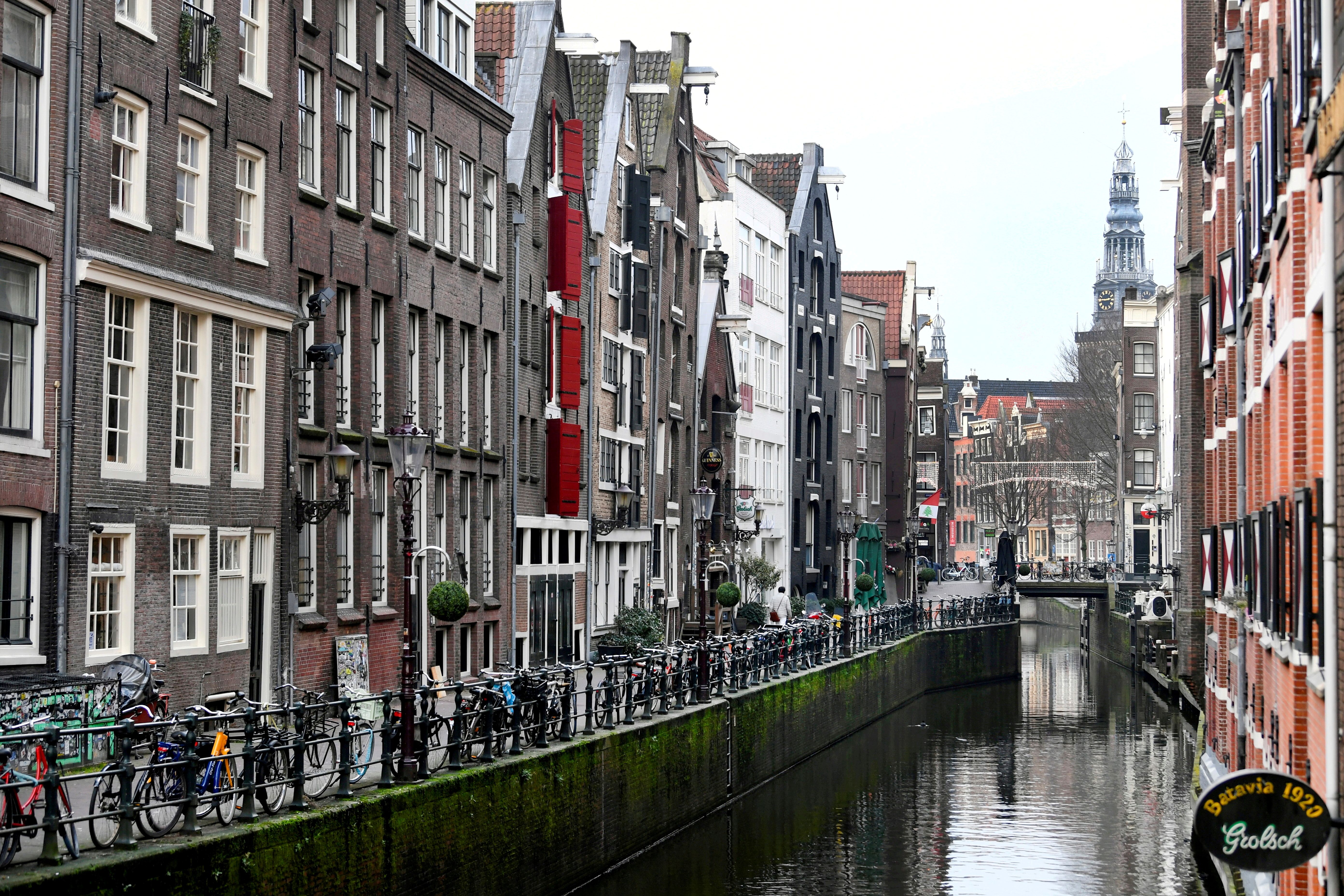 Rua em Amsterdã Holanda