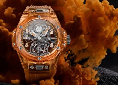 Relógios Hublot Big Bang Tourbillon Automatic Orange Sapphire