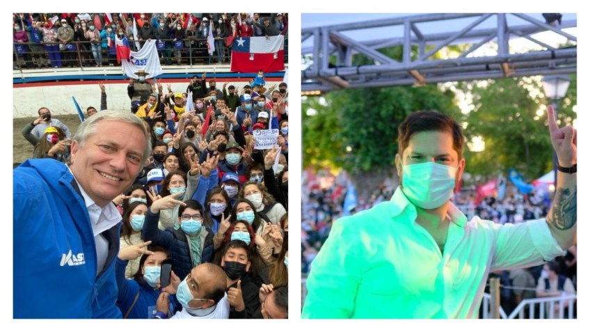José Antonio Kast e Gabriel Boric se enfrentam no segundo turno chileno / Twitter/ Reprodução