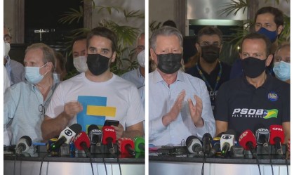 Colagem Leite, Virgílio e Doria coletivas