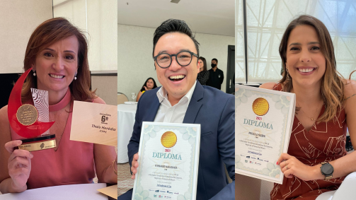 Thais Herédia, Fernando Nakagawa e Priscila Yazbek