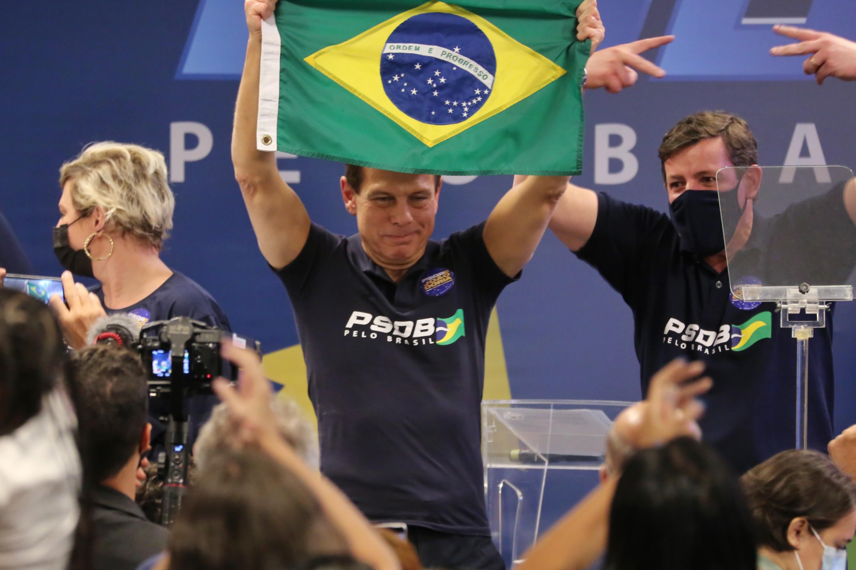 Imagem de destaque do post: Doria ataca Lula e Bolsonaro e diz que PSDB pode reconstruir o Brasil