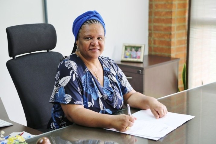 Joana Angélica Guimarães, reitora da UFSB e vice-presidente da Andifes / Foto: ACS/UFSB