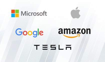 Microsoft, Apple. Google, Amazon e Tesla; somadas, Big Techs valem US$ 10 trilhões