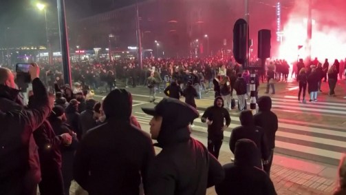 Protestos Covid-19 Rotterdam Holanda