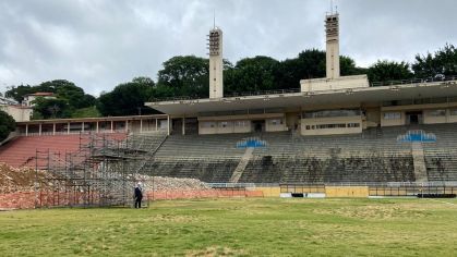 Obra do Pacaembu acumula atrasos e não cumpre prazo de entrega