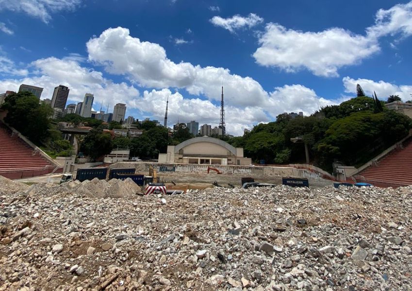 Reformas no Estádio do Pacaembu, em São Paulo / Foto: Matheus Meirelles/CNN Brasil